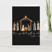 The Greatest Gift For All Christmas Nativity Jesus Kaart (Voorkant)