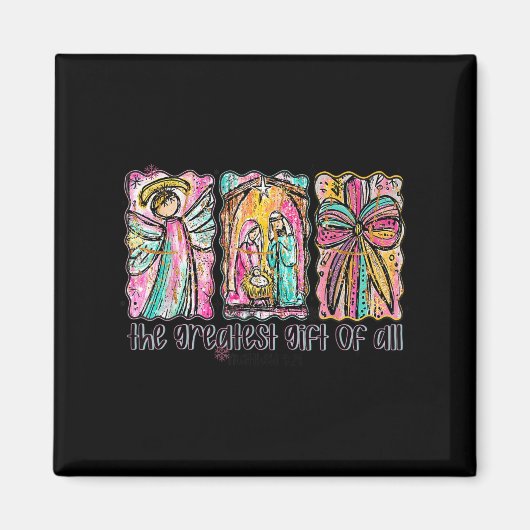The Greatest Gift For All Christmas Nativity Jesus Magneet (Voorkant)