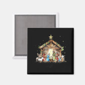 The Greatest Gift For All Christmas Nativity Jesus Magneet (Voorkant / Achterkant)