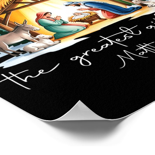 The Greatest Gift For All Christmas Nativity Jesus Poster (Hoek)