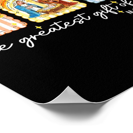 The Greatest Gift For All Christmas Nativity Jesus Poster (Hoek)
