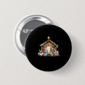 The Greatest Gift For All Christmas Nativity Jesus Ronde Button 5,7 Cm (Voorkant /achterkant)