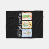 The Greatest Gift Of All Christmas Nativity Jesus  Fleece Deken (Voorkant (Horizontaal))