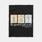 The Greatest Gift Of All Christmas Nativity Jesus  Fleece Deken (Voorkant)