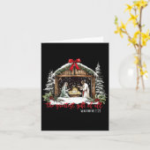 The Greatest Gift Of All Jesus Baby Christian Xmas Kaart (Gele Bloem)