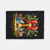 The Greatest Gift Of All Nativity Christian Christ Fleece Deken (Voorkant (Horizontaal))