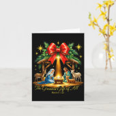 The Greatest Gift Of All Nativity Christian Christ Kaart (Gele Bloem)