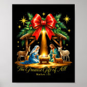 The Greatest Gift Of All Nativity Christian Christ Poster (Voorkant)