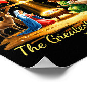 The Greatest Gift Of All Nativity Christian Christ Poster (Hoek)