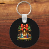 The Greatest Gift Of All Nativity Christian Christ Sleutelhanger (Voorkant)