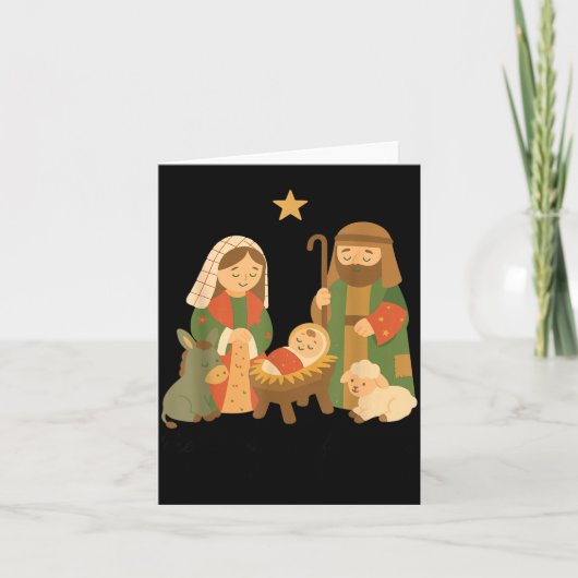 The Greatest Gift Off All Nativity Scene Jesus Mat Kaart (Voorkant)