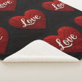 "The Greatest of These" Sherpa Yarn Look Blanket Sherpa Deken (3/4)