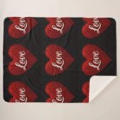 "The Greatest of These" Sherpa Yarn Look Blanket Sherpa Deken (Voorkant (horizontaal))