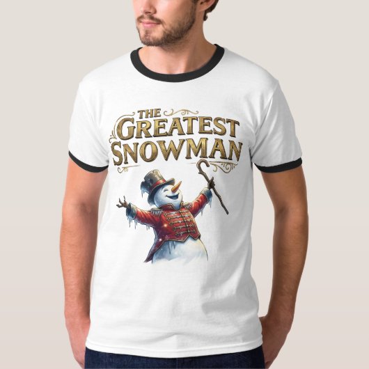 The Greatest Snowman Funny Musical Parody T-Shirt (Voorkant)