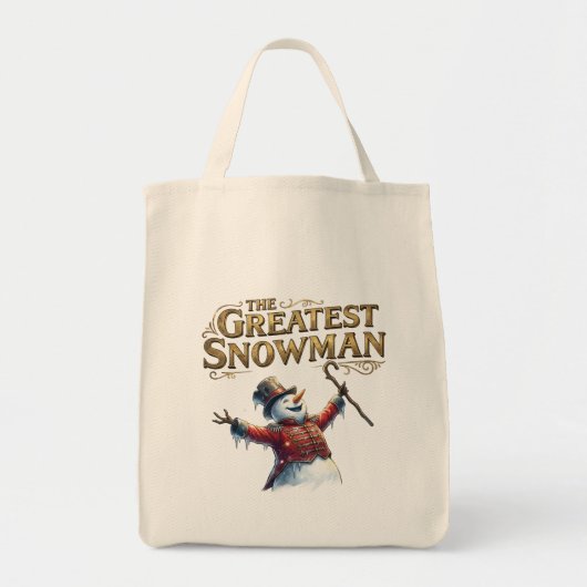 The Greatest Snowman Funny Musical Parody Tote Bag (Voorkant)