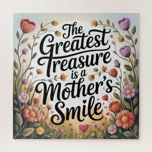 The Greatest Treasure Is A Mother's Smile Legpuzzel (Verticaal)