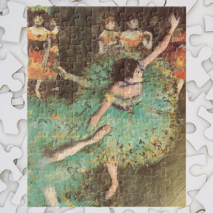 The Green Dancer by Edgar Degas, Vintage Ballet Legpuzzel