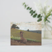 The Green Hill by Winslow Homer Briefkaart (Staand voorkant)