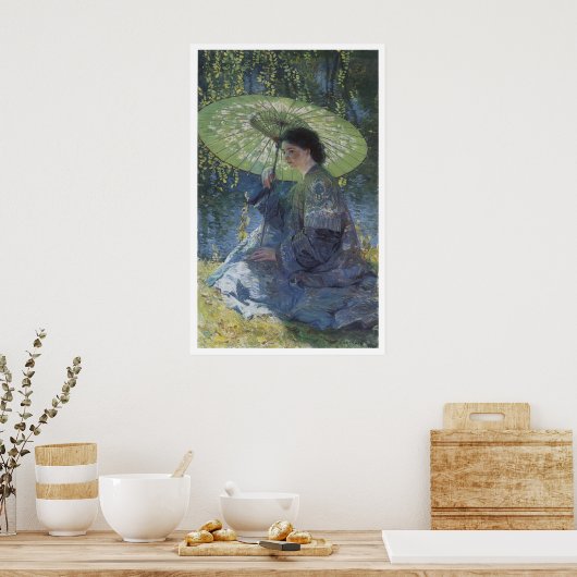 The Green Parasol, Roos Guy 1909 Poster (Keuken)