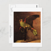 The Green Parrot (F14), Van Gogh Fine Art Briefkaart (Voorkant / Achterkant)