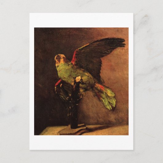 The Green Parrot (F14), Van Gogh Fine Art Briefkaart (Voorkant)