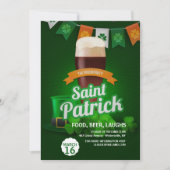 The Green Party St. Patrick's Day Invitation Kaart (Voorkant)