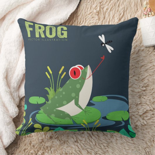 The Green Toad Pillow Kussen (Deken)