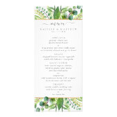 The Greenery & Gold Wedding Collectie - Menu (Voorkant)