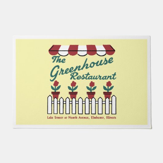 The Greenhouse Restaurant, Elmhurst, Illinois Deurmat (Voorkant)