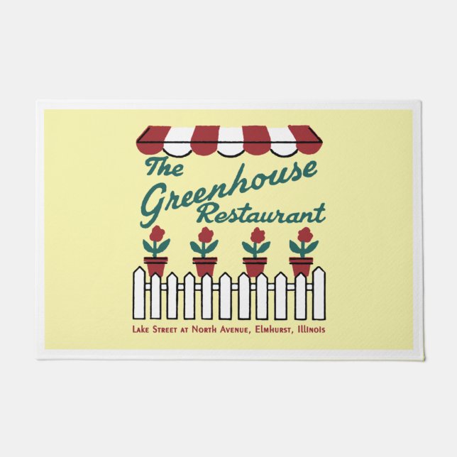 The Greenhouse Restaurant, Elmhurst, Illinois Deurmat (Voorkant)