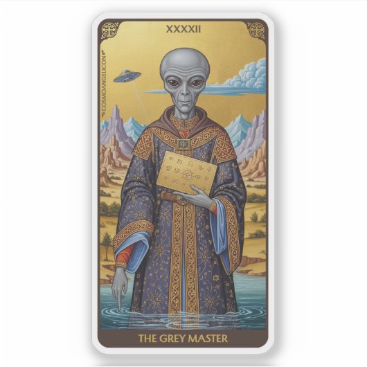 The Grey Master - Sticker (Voorkant)