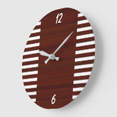The Gridiron Stripe Athletic Wall Clock Grote Klok (Hoek)