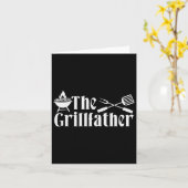 The Grillfather - BBQ Vaderdag Cadeau - Grappig Kaart (Gele Bloem)