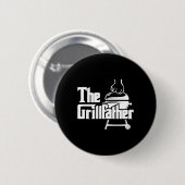 The Grillfather - Pitmaster BBQ Liefhebber Rookvle Ronde Button 5,7 Cm (Voorkant /achterkant)