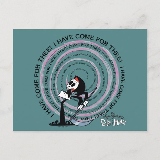 The Grim Adventures of Billy & Mandy - Reaper Briefkaart (Voorkant)