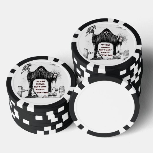 The Grim Reaper van Clark Ulysse Pokerchips (Opstapeling)