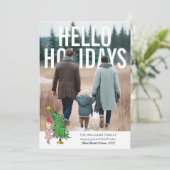 The Grinch | Cindy Lou Who Personalized Photo Feestdagenkaart (Staand voorkant)