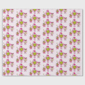 The Grinch Crew in Pink Valentine's Portrait Cadeaupapier (Vlak)