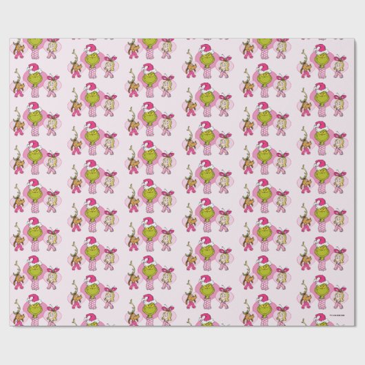 The Grinch Crew in Pink Valentine's Portrait Cadeaupapier (Vlak)