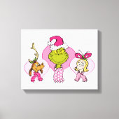 The Grinch Crew in Pink Valentine's Portrait Canvas Afdruk (Voorkant)