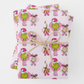 The Grinch Crew in Pink Valentine's Portrait Inpakpapier Vel (In situ)