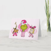 The Grinch Crew in Pink Valentine's Portrait Kaart (Voorkant)