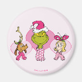 The Grinch Crew in Pink Valentine's Portrait Magneet (Voorkant)