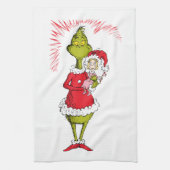 The Grinch Holds Cindy Lou Who Theedoek (Verticaal)