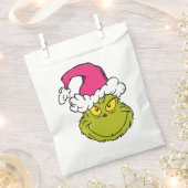 The Grinch in Pink Santa Hat Bedankzakje (Geknipt)