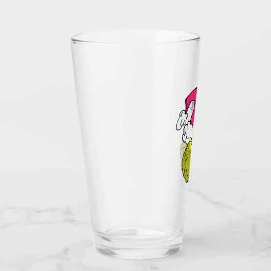 The Grinch in Pink Santa Hat Glas (Rechts)