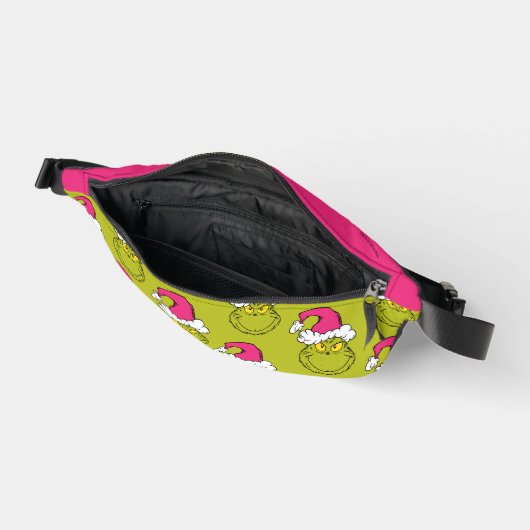 The Grinch in Pink Santa Hat Heuptasje (Open)