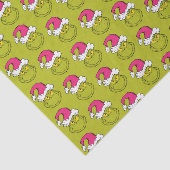 The Grinch in Pink Santa Hat Tissuepapier (Detail)