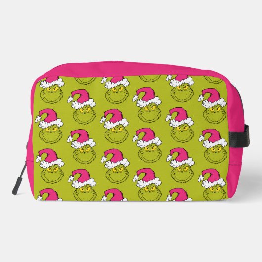 The Grinch in Pink Santa Hat Toilettasje (Achterkant)