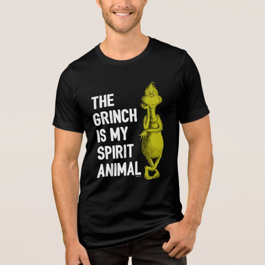 The Grinch is mijn Spirit Animal T-Shirt Quote (Voorkant)
